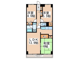 ビュ－ハイツ高山の物件間取画像